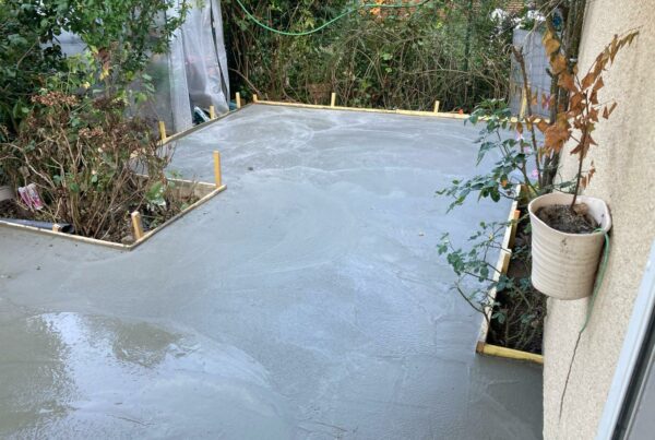 Création terrasse en béton