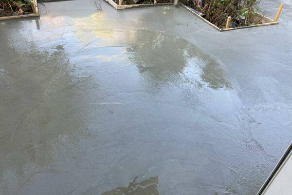 Création terrasse en béton