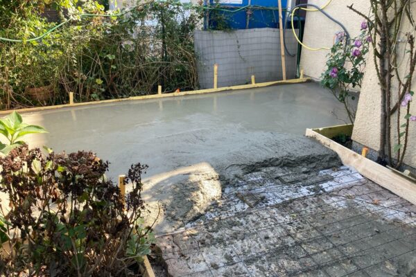 Création terrasse en béton