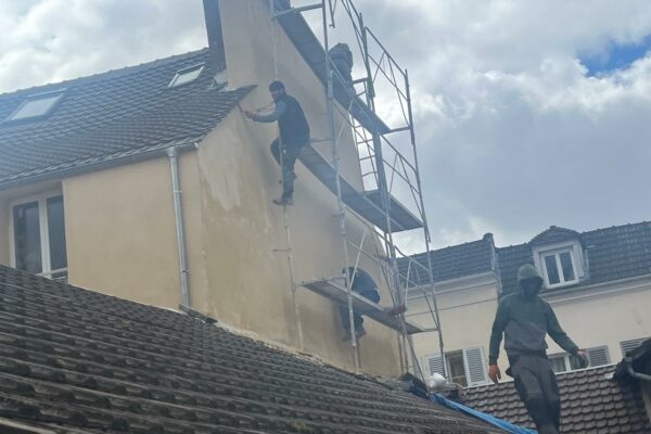Ravalement de façade d'un immeuble
